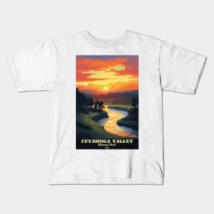 Cuyahoga Valley National Park Travel Poster Kids T-Shirt